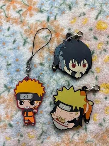 나루토 사스케 러버 키링 스트랩 세트