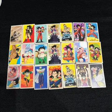 쇼와 레트로 드래곤볼 딱지 24장 세트