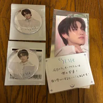 &TEAM YUMA 유우마 캔뱃지 카페 운세 카드 특전 카드