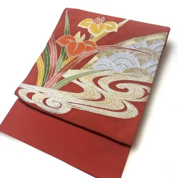 후쿠로 나고야 오비 츠즈리 아야메 엘레강트한 앤티크 스타일링에도