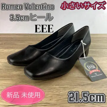 펌프스 검정 블랙 오피스 작은 사이즈 취업활동 로우힐 21.5cm