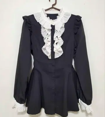 SecretHoney 셋업 블랙 바지 없음 리본 없음