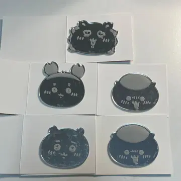 치이카와 도쿄 기념품 트레이딩 얼굴 거울 스티커 5개