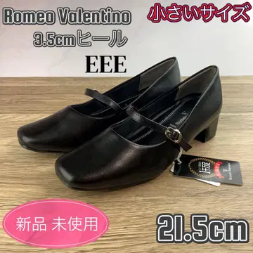 펌프스 검정 블랙 작은 사이즈 취업활동 오피스 로우힐 21.5cm