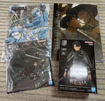 진격의 거인 리바이 피규어 클리어 파일 아크릴 스탠드 세트