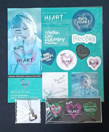 ReoNa HEART 목걸이 피크 스티커 피크티켓풍 쇼와여자대학