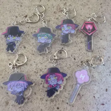 KPOP 걸즈! 데몬 헌터즈 사자 보이즈 키홀더 7개 세트