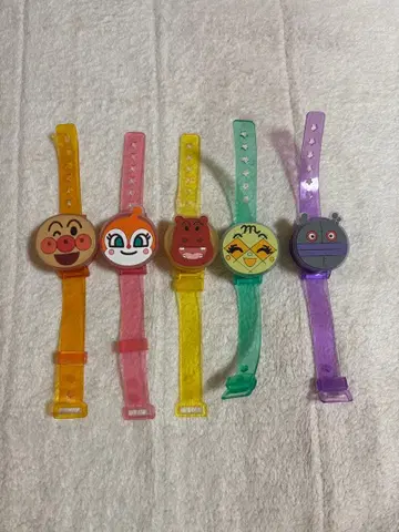호빵맨 컬러풀 라이트 손목시계 5세트
