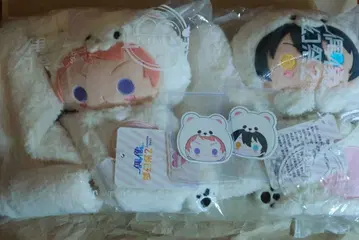 발키리 화이트베어 머플러 세트