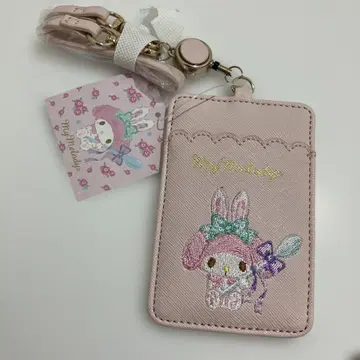 My Melody 패스 케이스 교통카드 지갑 우사멜로