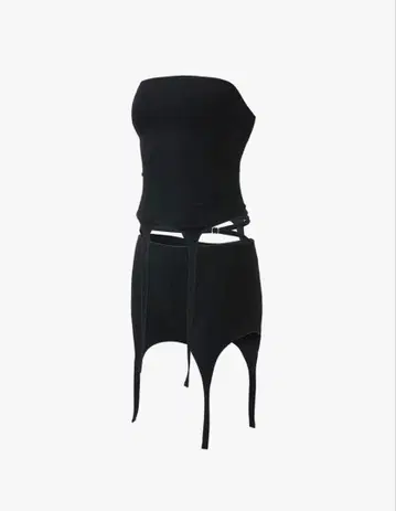 S garter bare shorts set theredthread