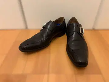 Hawkins 블랙 더블 몽크 스트랩 비즈니스 슈즈 24.5