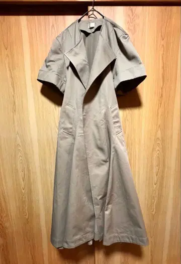 cygne 그레이 반팔 트렌치코트 스프링 코트