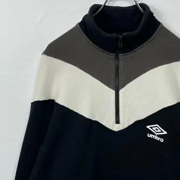 UMBRO AZUL 별주 하프 지퍼 와이드 맨투맨