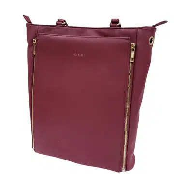 쿠루아 레아레아 회전식 세로형 A4 토트 이타백 이타바 와인 레드 빨간색