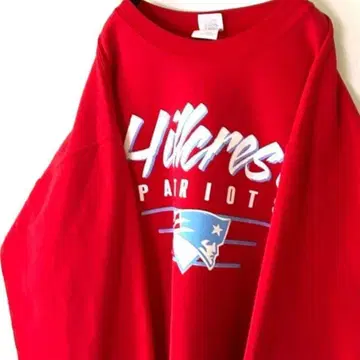 길단 Hillcrest 맨투맨 트레이닝복 L 레드 빨간색 구제 의류