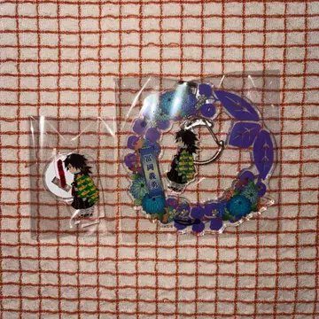 귀멸의 칼날 점프샵 토미오카 기유 아크릴 스탠드 키링 세트