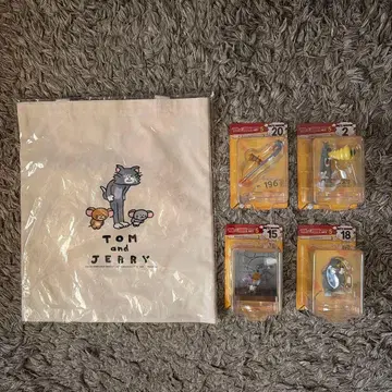 새상품 톰과 제리 제일복권 토트백&피규어
