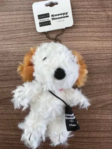 스누피 뮤지엄 한정판 미니 체인 봉제 인형 앤디 스트랩