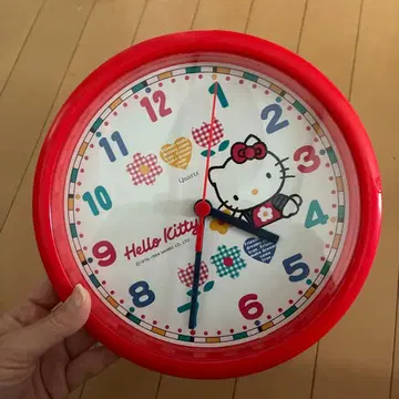 헬로키티 레트로 [레어] 벽시계 시계 1994
