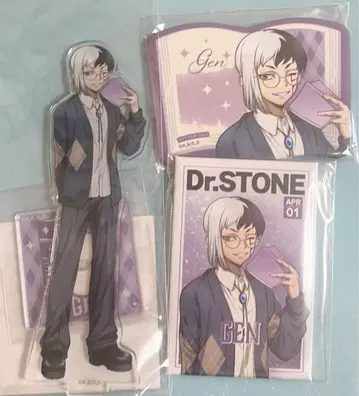Dr.STONE 겐 아크릴 스탠드 캔뱃지 B상 D상 덤