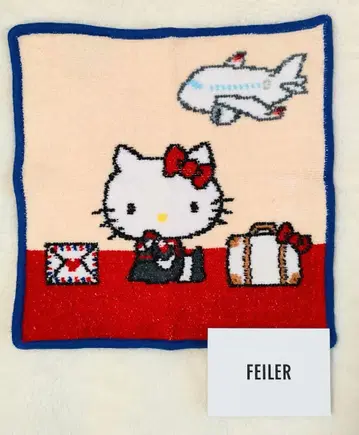 레어! FEILER x JAL x 키티 콜라보 손수건 새상품급