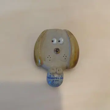 쇼와 레트로 강아지 브로치 배치 레어