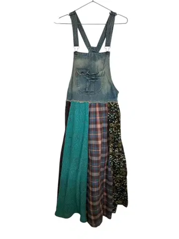 티티카카 데님 리메이크풍 패치워크 살로펫 스커트