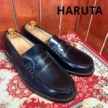 [새상품급] HARUTA 코인 로퍼 블랙 26.5EEE