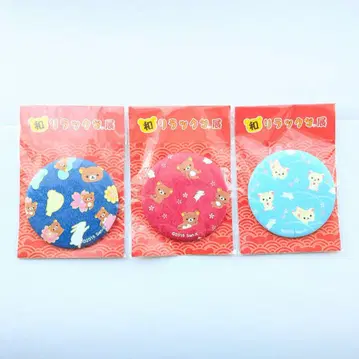 와 리락쿠마전 이벤트 한정판 와지 캔뱃지 3개 세트 올 패턴 코리락쿠마