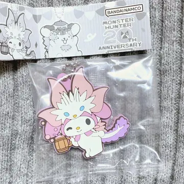 몬헌 x 산리오 콜라보 20주년 러버 마스코트 키링 마이멜로디