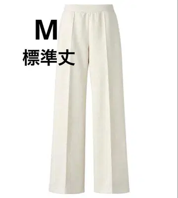 UNIQLO:C 맨투맨 스트레이트 팬츠 표준 길이 내추럴 M 유니클로