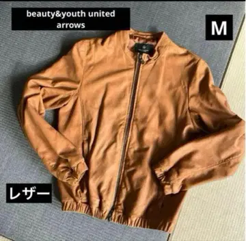 뷰티앤유스 유나이티드 애로우즈 양가죽 레더 자켓 M