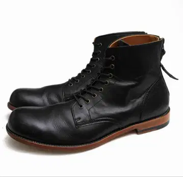 파드로네 블랙 가죽 워크 부츠