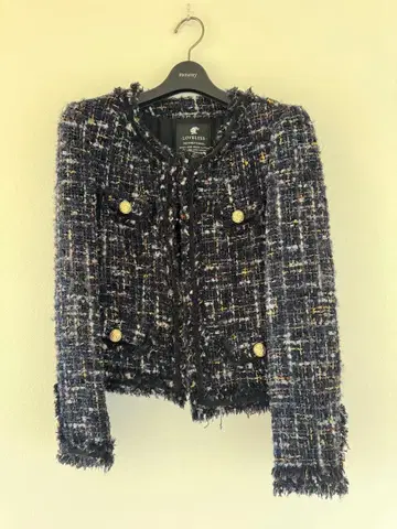 LOVELESS 네이비 트위드 자켓