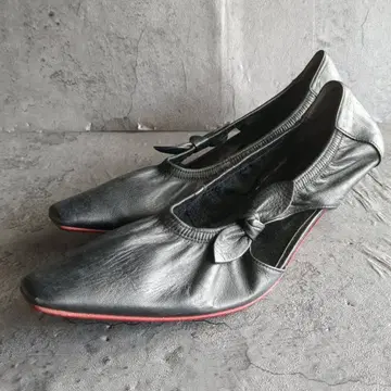 [ Fin ] 핀 (23 1/2) 스퀘어토 리본 일본제 펌프스