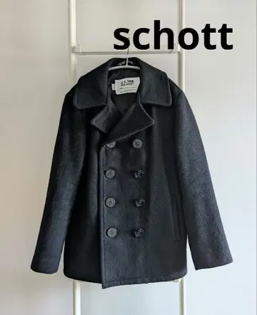 [ USA제 ] Schott P 코트 740N 자켓 블랙 울