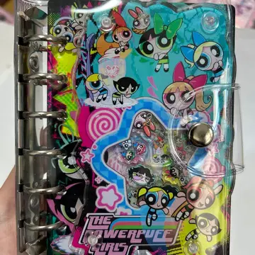 [커버 포함] A7 파워퍼프 바스락 노트 아크릴 바인더