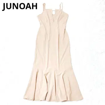 주노아 원피스 롱 기장 머메이드 스커트 베이지 아름다운 실루엣 M