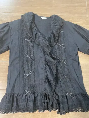 핑크하우스 리본 레이스 듬뿍 럭셔리 오버 블라우스 PINKHOUSE