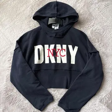 DKNY JEANS 숏 기장 후드티 루즈핏 오버 사이즈