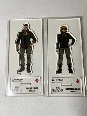 철혈의 오펀스 건담 카페 아크릴 스탠드 노르바 시노 유진