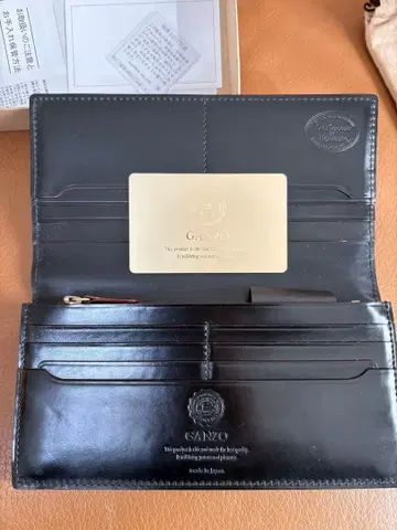 GANZO 블랙 장지갑 쉘 코도반 2