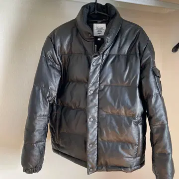 FIDELITY x nano universe 가죽 다운 자켓