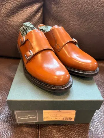 처치스 브라운 더블 몽크 스트랩 슈즈 23cm/36