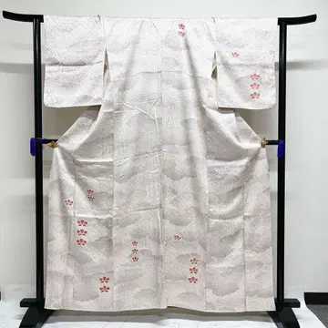 츠케사게 금채 동백 구름 하나비시 지문 기모노 012tz