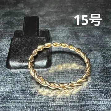 빈티지 패션반지 골드 15호 트위스트반지 얇은반지