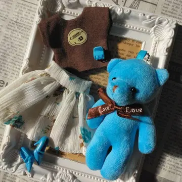 리카짱 옷 갈아입기 의류와 봉제 인형 세트