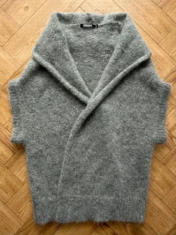DKNY 숄카라 가디건 S 그레이