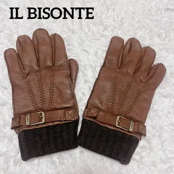 [ 미사용급 ] IL BISONTE 일비종떼 가죽 장갑 남성용